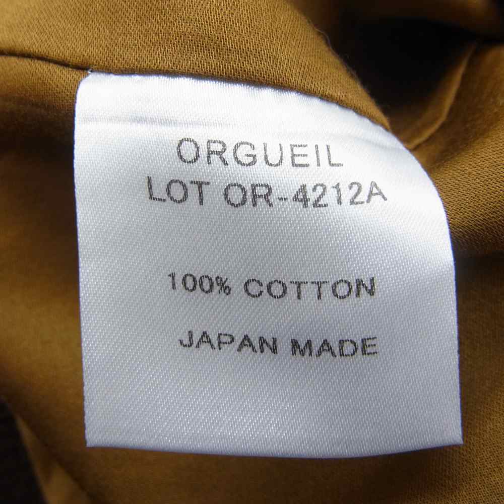 ORGUEIL オルゲイユ OR-4212A Corduroy Jacket コーデュロイ ジャケット ブラウン系 38【美品】【中古】