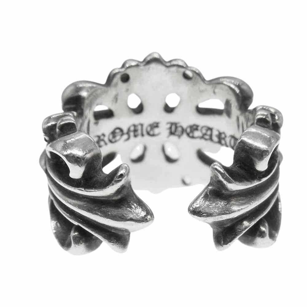 CHROME HEARTS クロムハーツ（原本無） DBL FLRL CRS ダブルフローラルクロス リング シルバー系【中古】