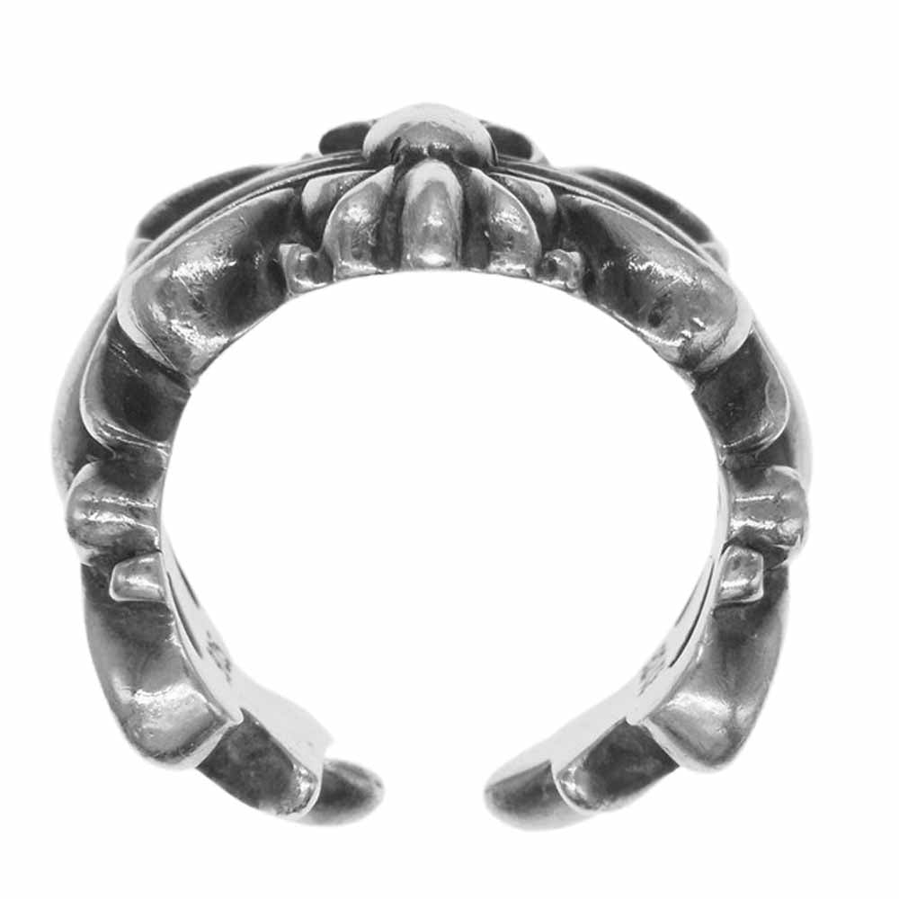 CHROME HEARTS クロムハーツ（原本無） DBL FLRL CRS ダブルフローラルクロス リング シルバー系【中古】