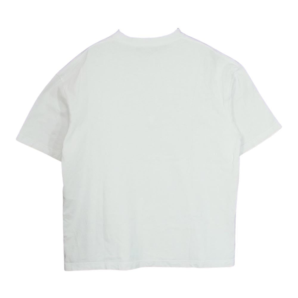 BALENCIAGA バレンシアガ 21SS 612966 クルーネック ロゴ プリント Tシャツ ホワイト系 XS【中古】