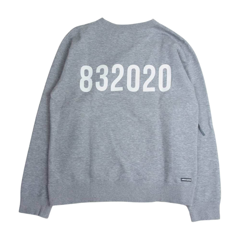 uniform experiment ユニフォームエクスペリメント UE-200050 プリント スウェット グレー系 1【中古】