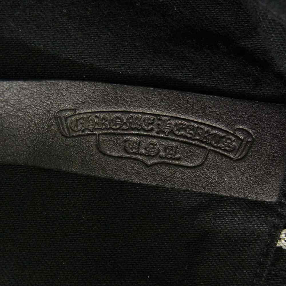 CHROME HEARTS クロムハーツ（原本無） 国内正規品 LAST BITE DNM ラストバイト クロスボール ボタン デニム シャツ カバーオール ジャケット ブラック系 M【中古】