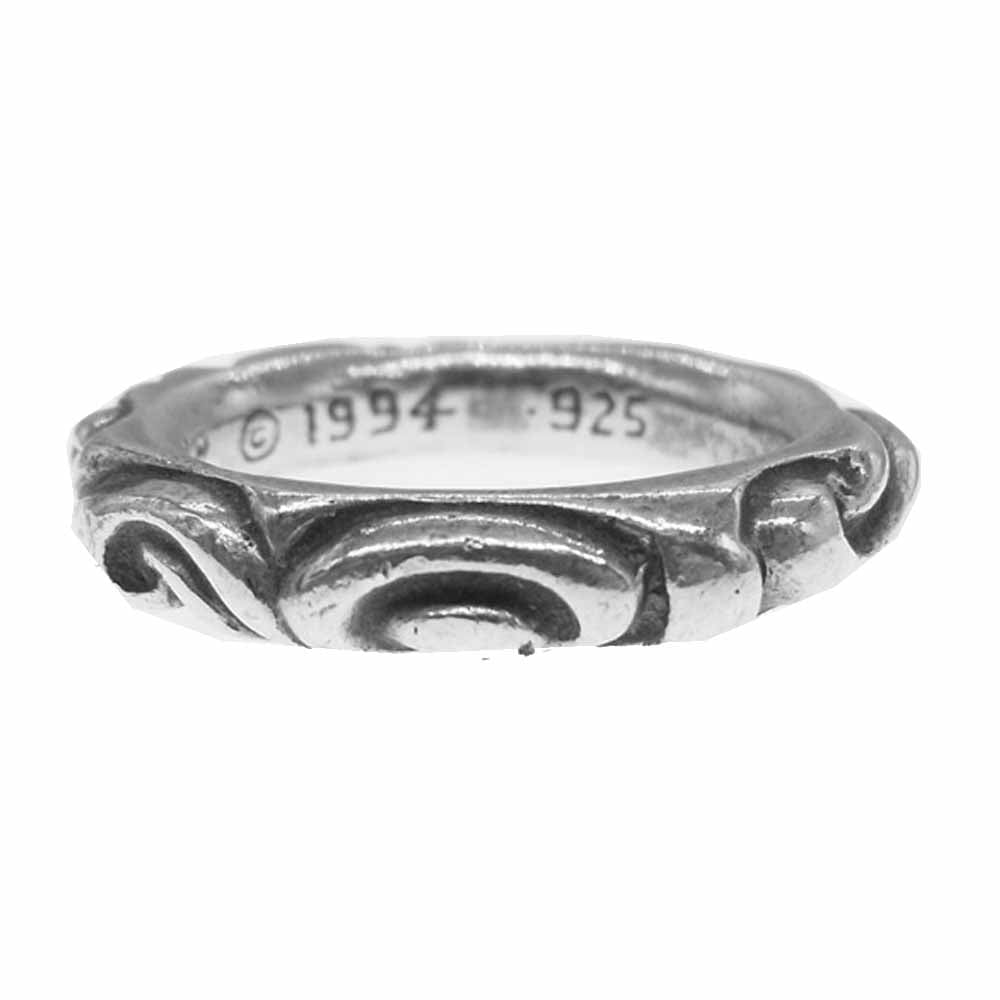 CHROME HEARTS クロムハーツ（原本無） SCRL BAND スクロールバンド リング シルバー系【中古】