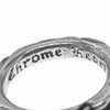 CHROME HEARTS クロムハーツ（原本無） SCRL BAND スクロールバンド リング シルバー系【中古】
