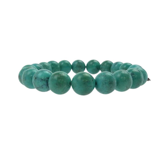 BILL WALL LEATHER ビルウォールレザー SB-C080 ギャランティ付属 STONE BRACELET スカルビーズ ターコイズ ブレスレット ターコイズブルー系【中古】