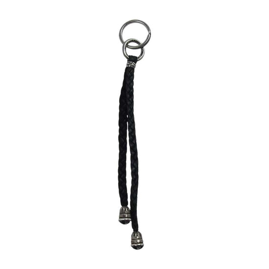BILL WALL LEATHER ビルウォールレザー エンドチップ付 レザーブレード キーホルダー ブラック系 シルバー系【中古】