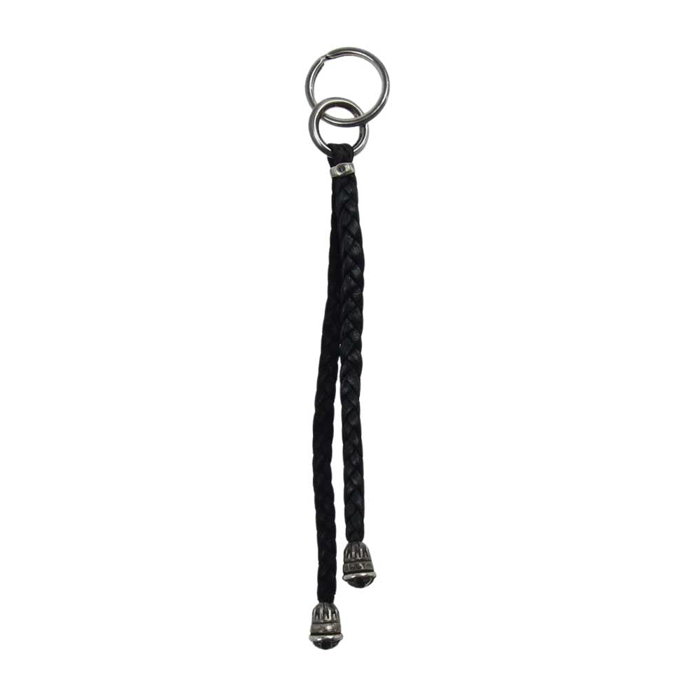 BILL WALL LEATHER ビルウォールレザー エンドチップ付 レザーブレード キーホルダー ブラック系 シルバー系【中古】