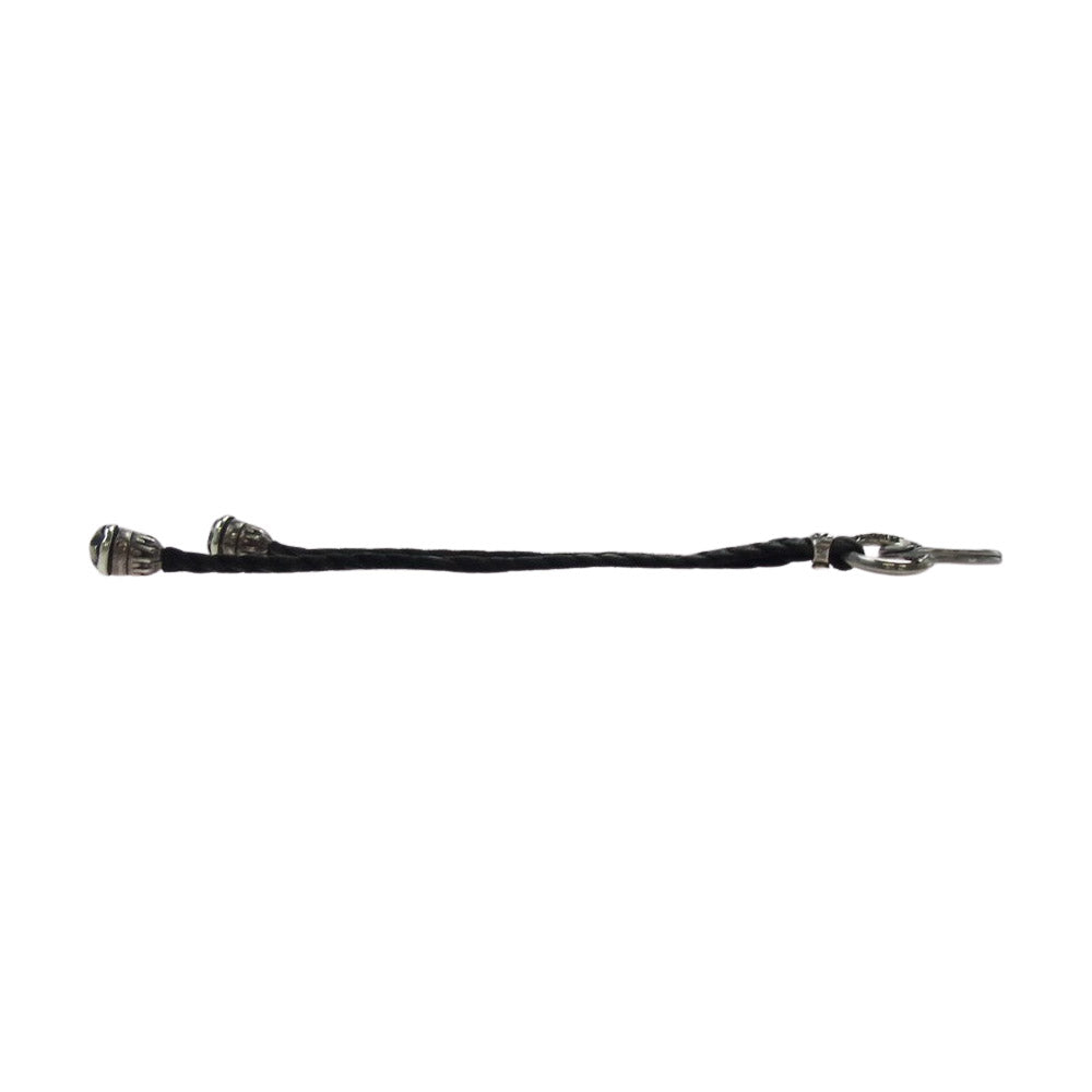 BILL WALL LEATHER ビルウォールレザー エンドチップ付 レザーブレード キーホルダー ブラック系 シルバー系【中古】