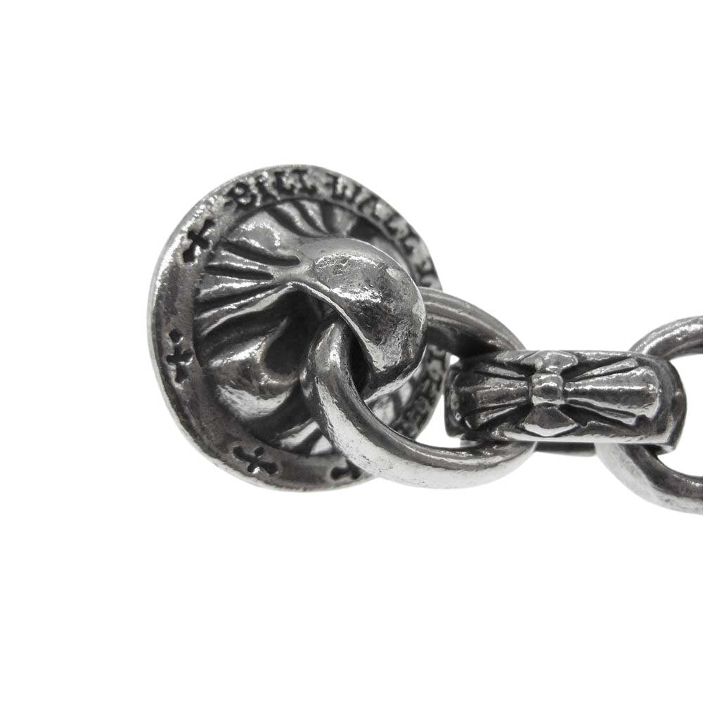 BILL WALL LEATHER ビルウォールレザー イモータルクロス&プレーンリンク ウォレットリング シルバー系【中古】