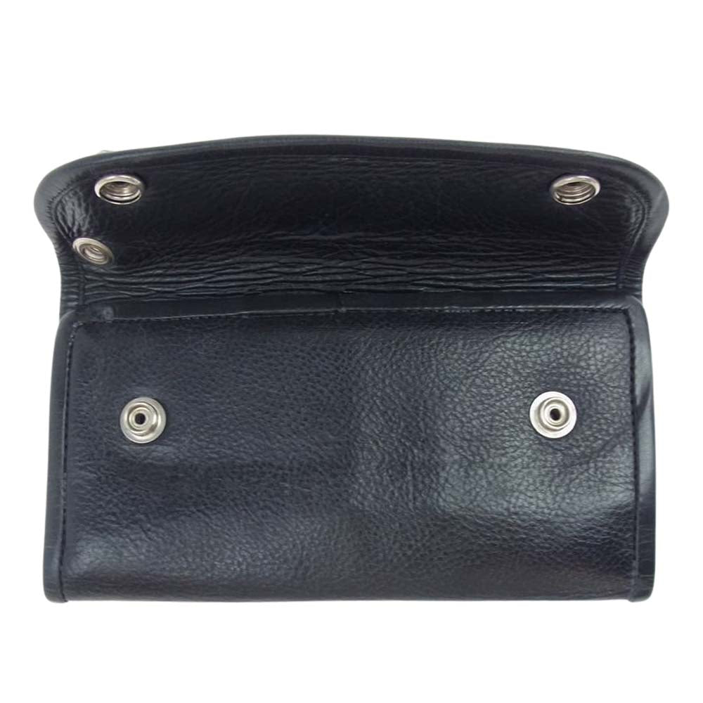 BILL WALL LEATHER ビルウォールレザー TRIBAL DORAGON トライバルドラゴン クロスコンチョ ロングウォレット ブラック系【中古】