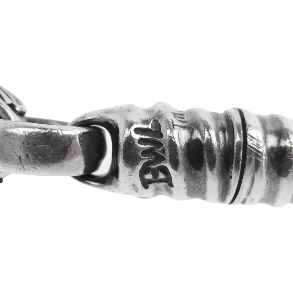 BILL WALL LEATHER ビルウォールレザー 1ヴィンテージスカル 2ハーフスカル イモータルクロス&プレーンリンク ウォレットチェーン シルバー系【中古】