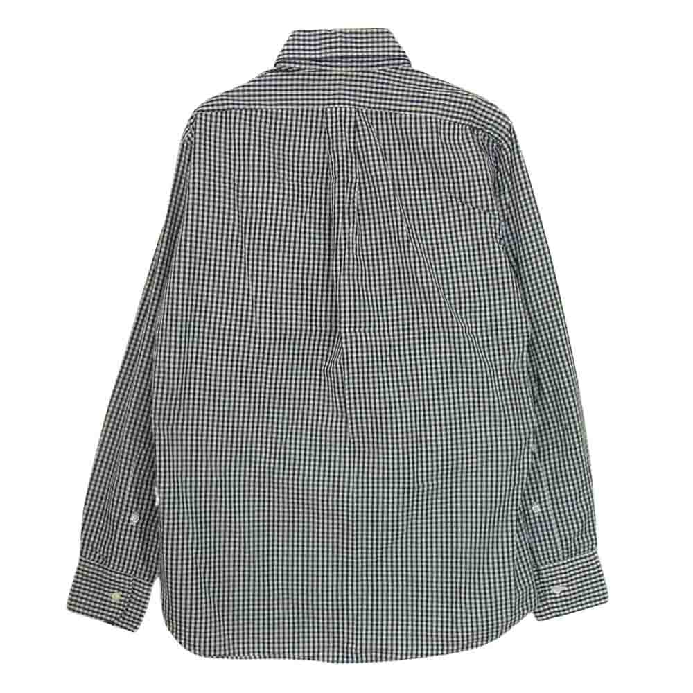INDIVIDUALIZED SHIRTS インディビジュアライズドシャツ cotton BIG GINGHAM CHECK BLACK コットン ビック チェック 長袖 シャツ ブラック系 15ー32【美品】【中古】