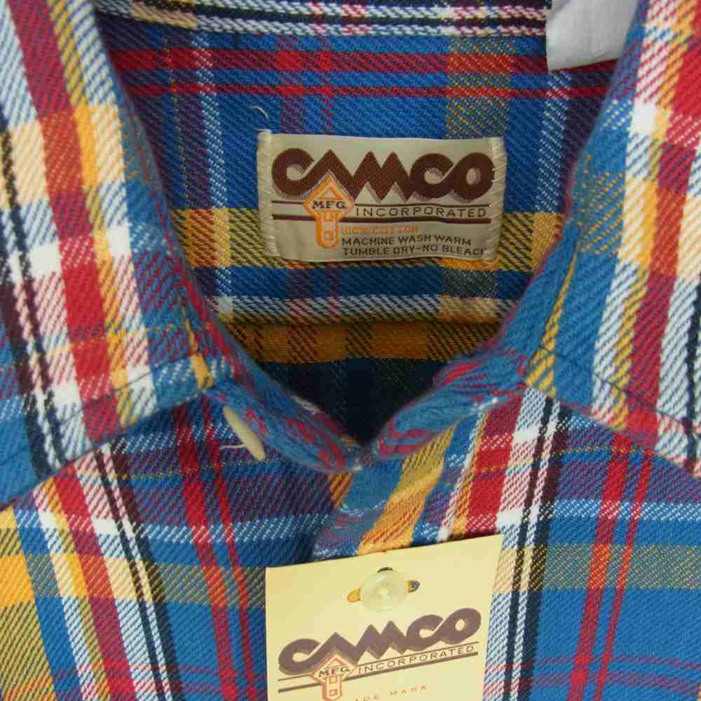 CAMCO カムコ HEAVY FLANNEL SHIRT ヘビー フランネル 長袖 シャツ マルチカラー系 M【極上美品】【中古】