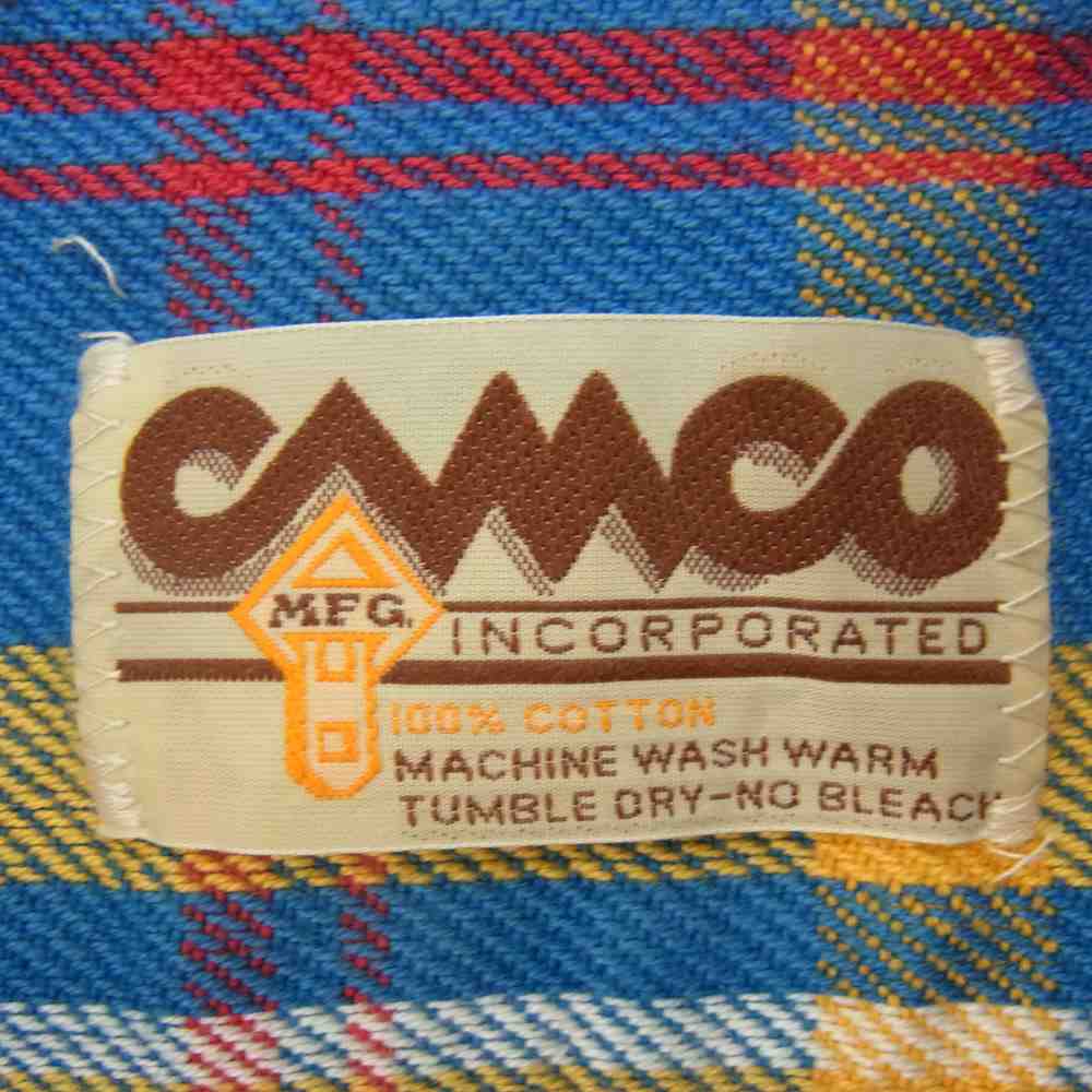 CAMCO カムコ HEAVY FLANNEL SHIRT ヘビー フランネル 長袖 シャツ マルチカラー系 M【極上美品】【中古】