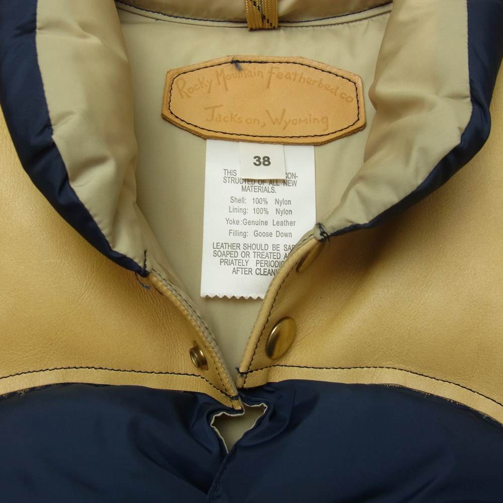 ロッキーマウンテンフェザーベッド 450-492-0103038 DOWN VEST ダウン ベスト ネイビー系 38【極上美品】【中古】