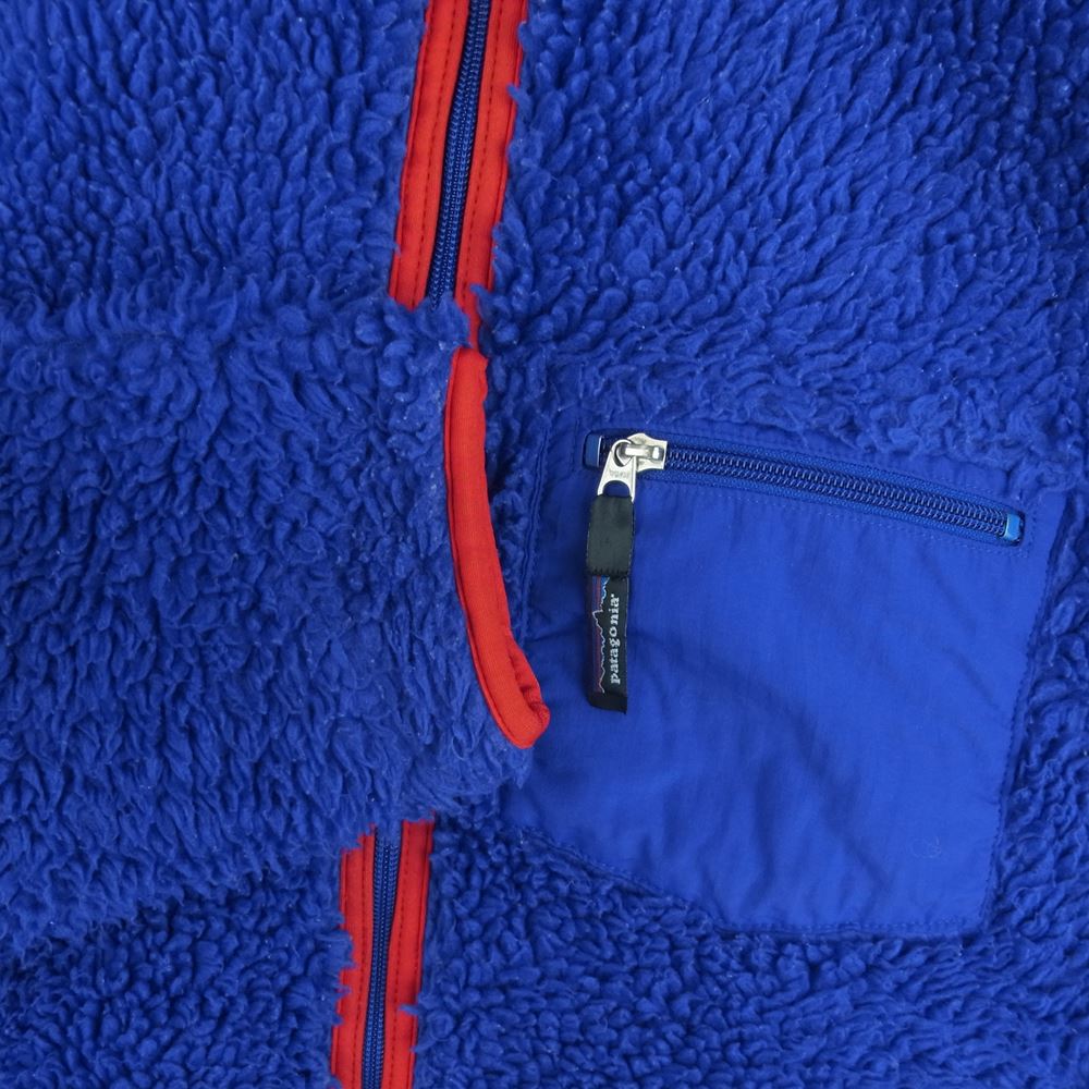 patagonia パタゴニア 00AW 23024 00s CLASSIC RETRO CARDIGAN クラシック レトロ カーディガン フリース ジャケット ブルー系 レッド系 M【中古】