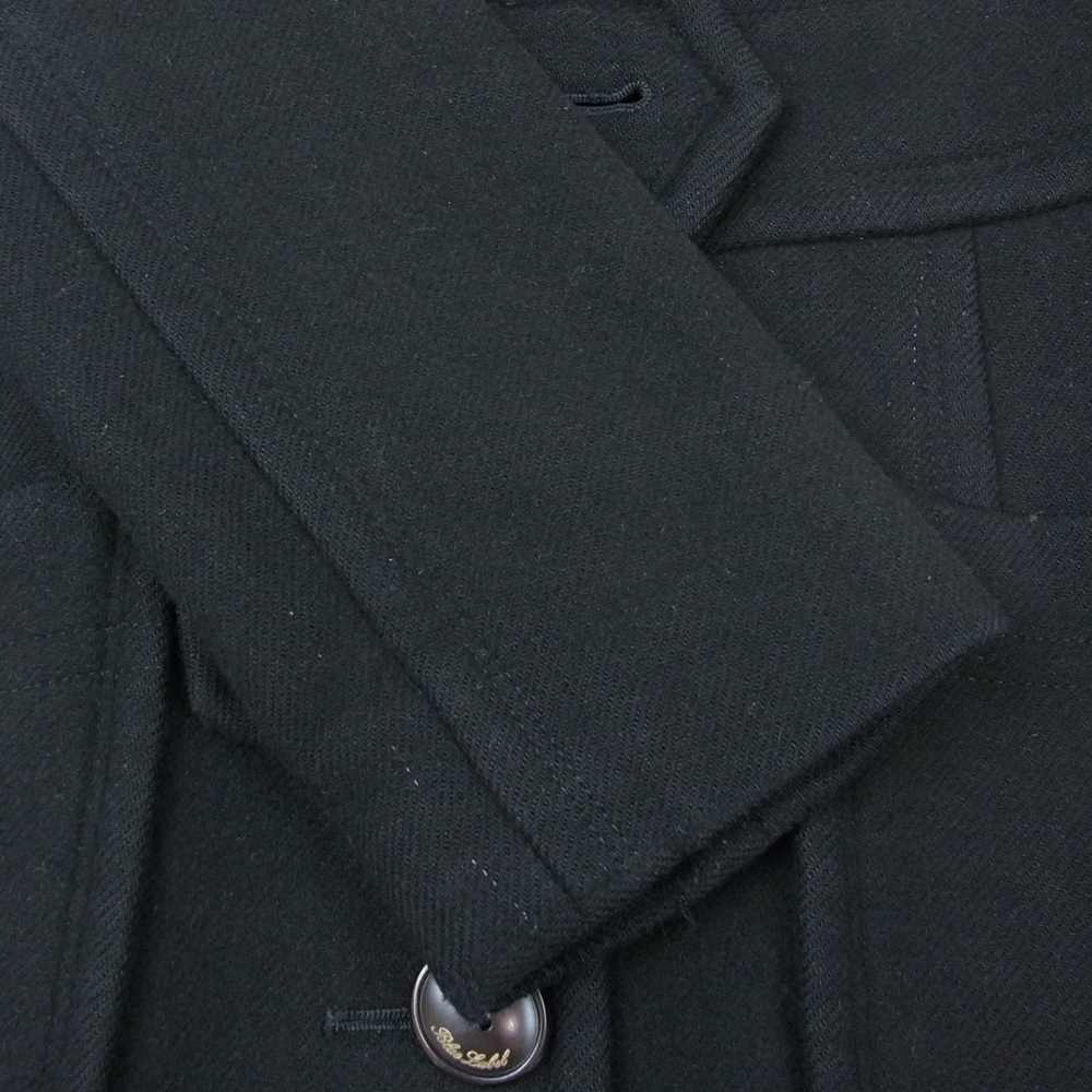 BURBERRY BLUE LABEL バーバリーブルーレーベル FCF44-712-09 アンゴラ ウール ハーフコート フードファー欠品 ブラック系 40【中古】