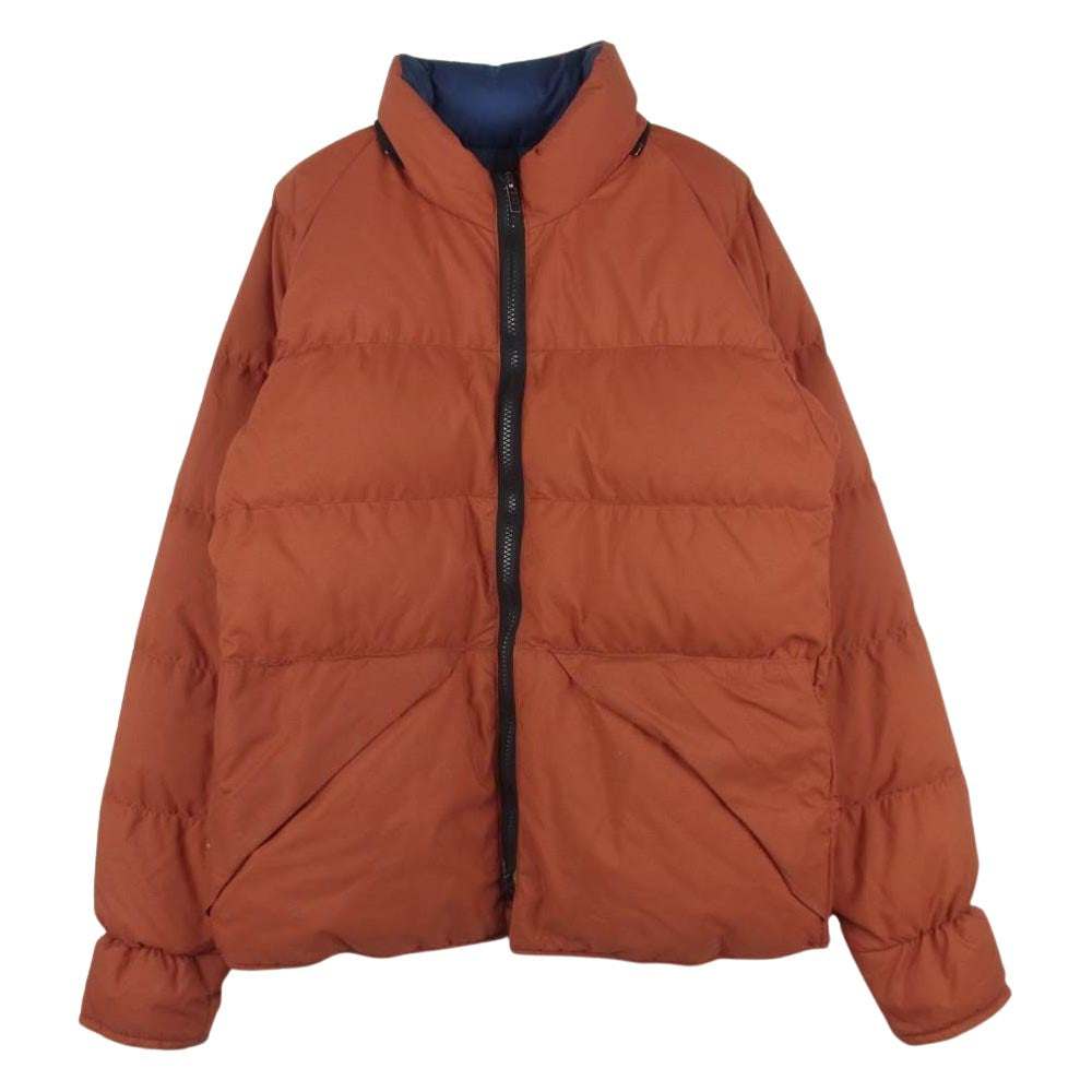 MARMOT マーモット 70s ラッコタグ ヴィンテージ ダウン ジャケット フード欠品 オレンジ系 S【中古】