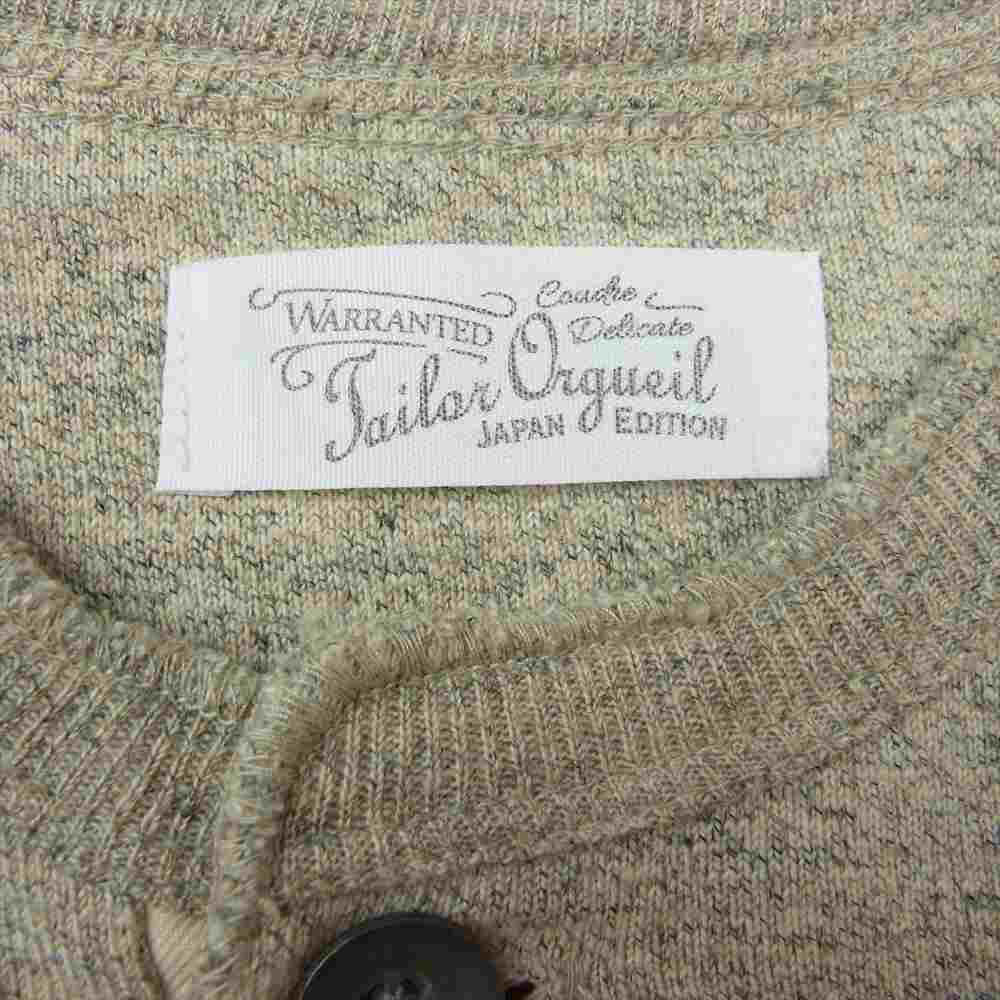 ORGUEIL オルゲイユ OR-9031 Brown ブラウン ヘンリーネックＴシャツ  ブラウン系 38【美品】【中古】