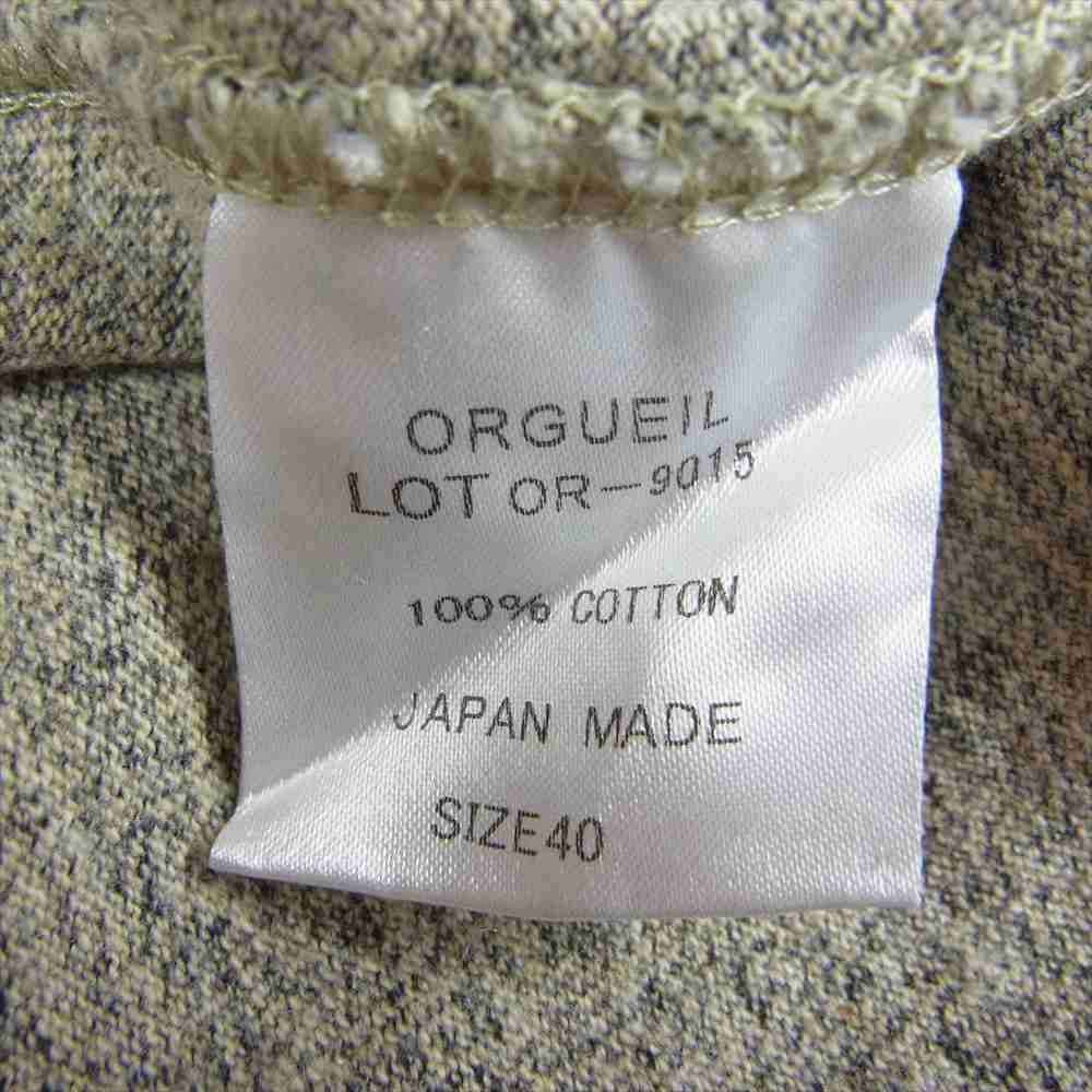 ORGUEIL オルゲイユ OR-9015B Printed T-Shirt Brown プリント Ｔシャツ ブラウン ブラウン系 40【美品】【中古】