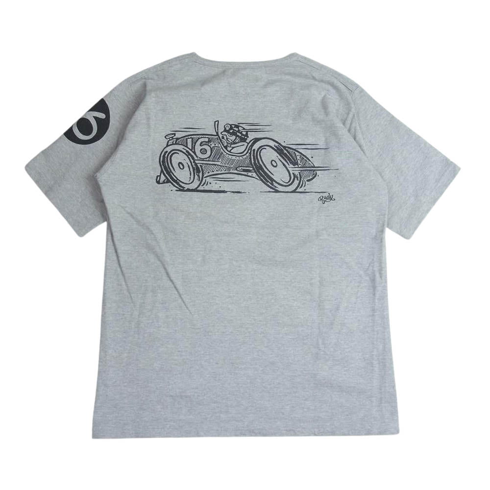 ORGUEIL オルゲイユ OR-9052B Printed T-Shirt Grey プリント Ｔシャツ グレー グレー系 36【美品】【中古】