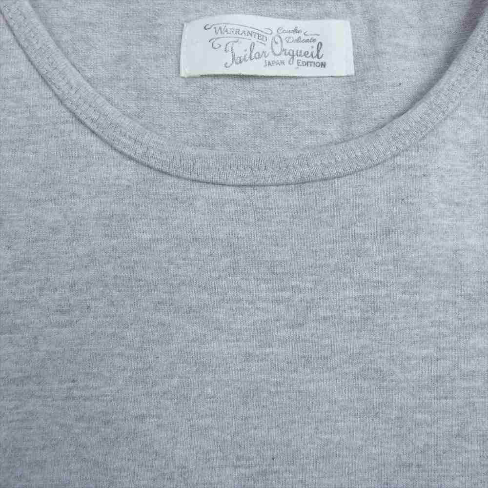 ORGUEIL オルゲイユ OR-9052B Printed T-Shirt Grey プリント Ｔシャツ グレー グレー系 36【美品】【中古】