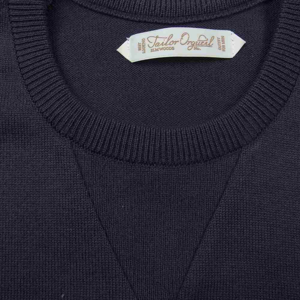 ORGUEIL オルゲイユ OR-9057 Cotton Silk Knit T-Shirt Tシャツ グレー系 38【美品】【中古】