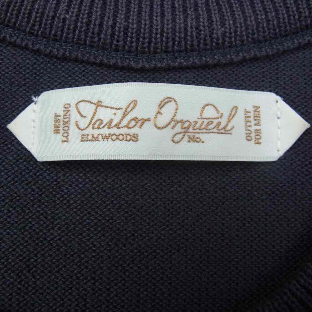 ORGUEIL オルゲイユ OR-9057 Cotton Silk Knit T-Shirt Tシャツ グレー系 38【美品】【中古】