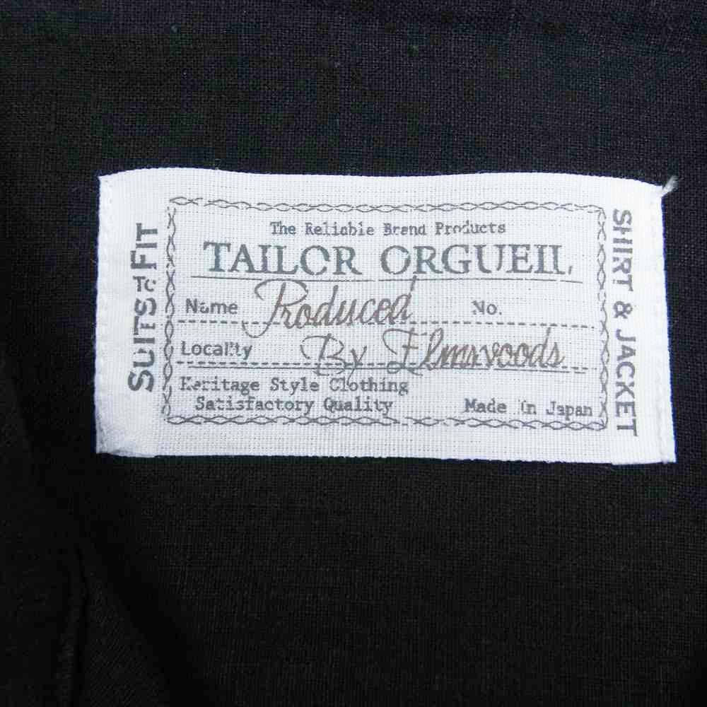 ORGUEIL オルゲイユ OR-5076B Open Collar Shirt オープンカラー ブラック ブラック系 38【美品】【中古】