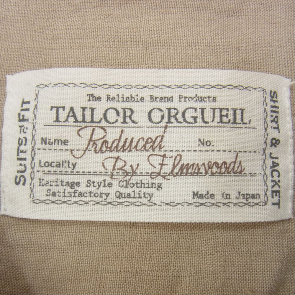 ORGUEIL オルゲイユ OR-5076B Open Collar Shirt オープンカラー グレイ グレー系 38【美品】【中古】