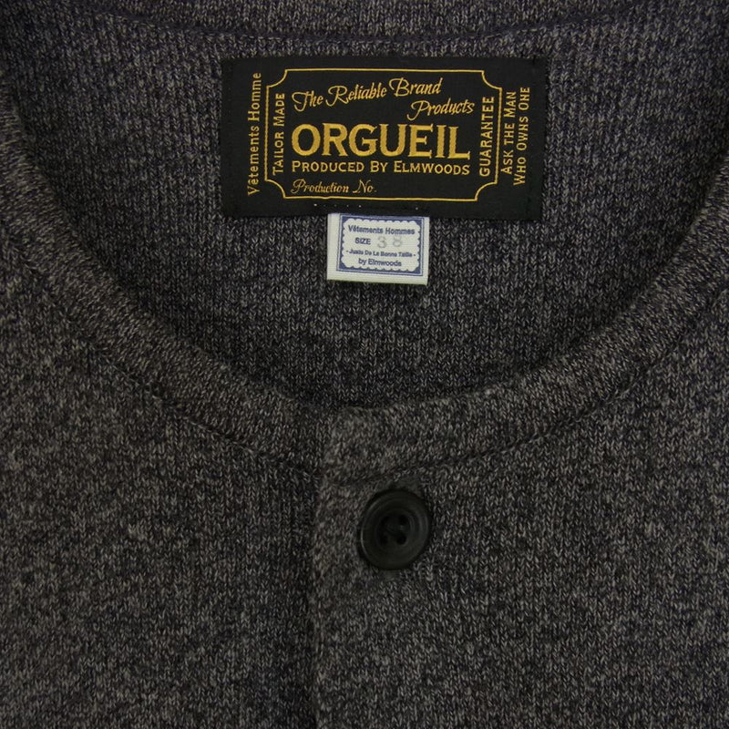 ORGUEIL オルゲイユ OR-4099  Knit Vest ニット ベスト グレー系 38【美品】【中古】