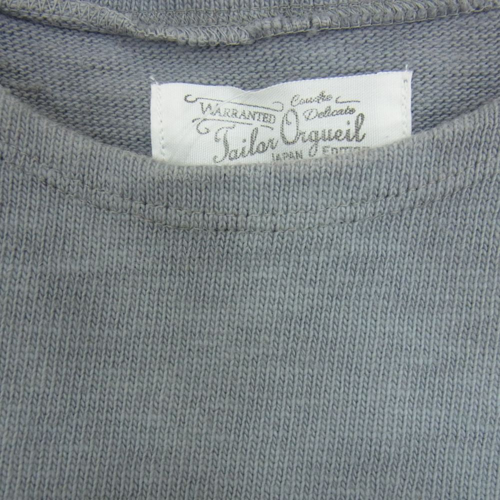 ORGUEIL オルゲイユ OR-9054 Basque Shirt バスクシャツ カットソー グレー系 36【美品】【中古】