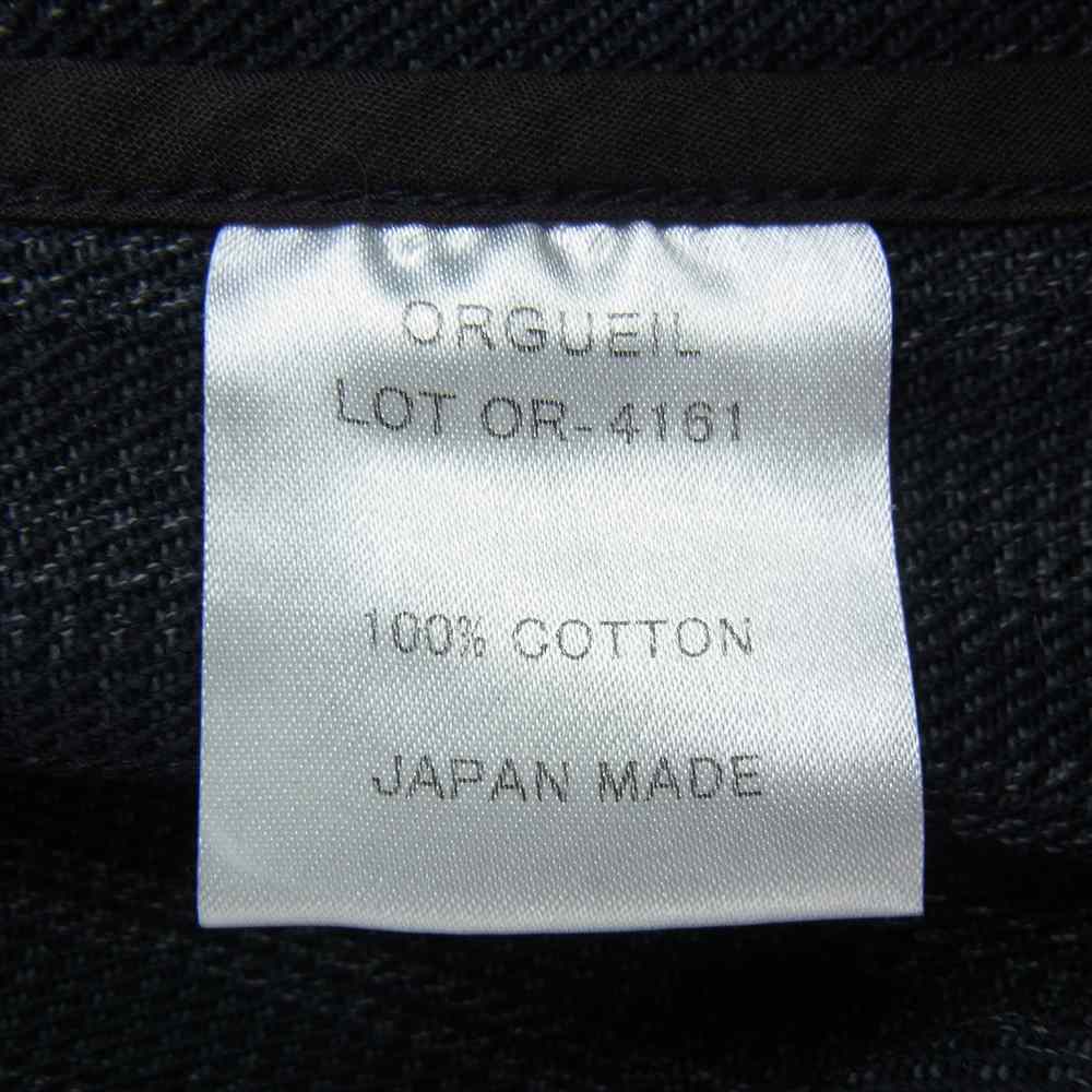 ORGUEIL オルゲイユ OR-4161/OR-1053B/OR-4099 French Stripe Jacket トラウザー ジレ セットアップ ダークネイビー系 38【美品】【中古】