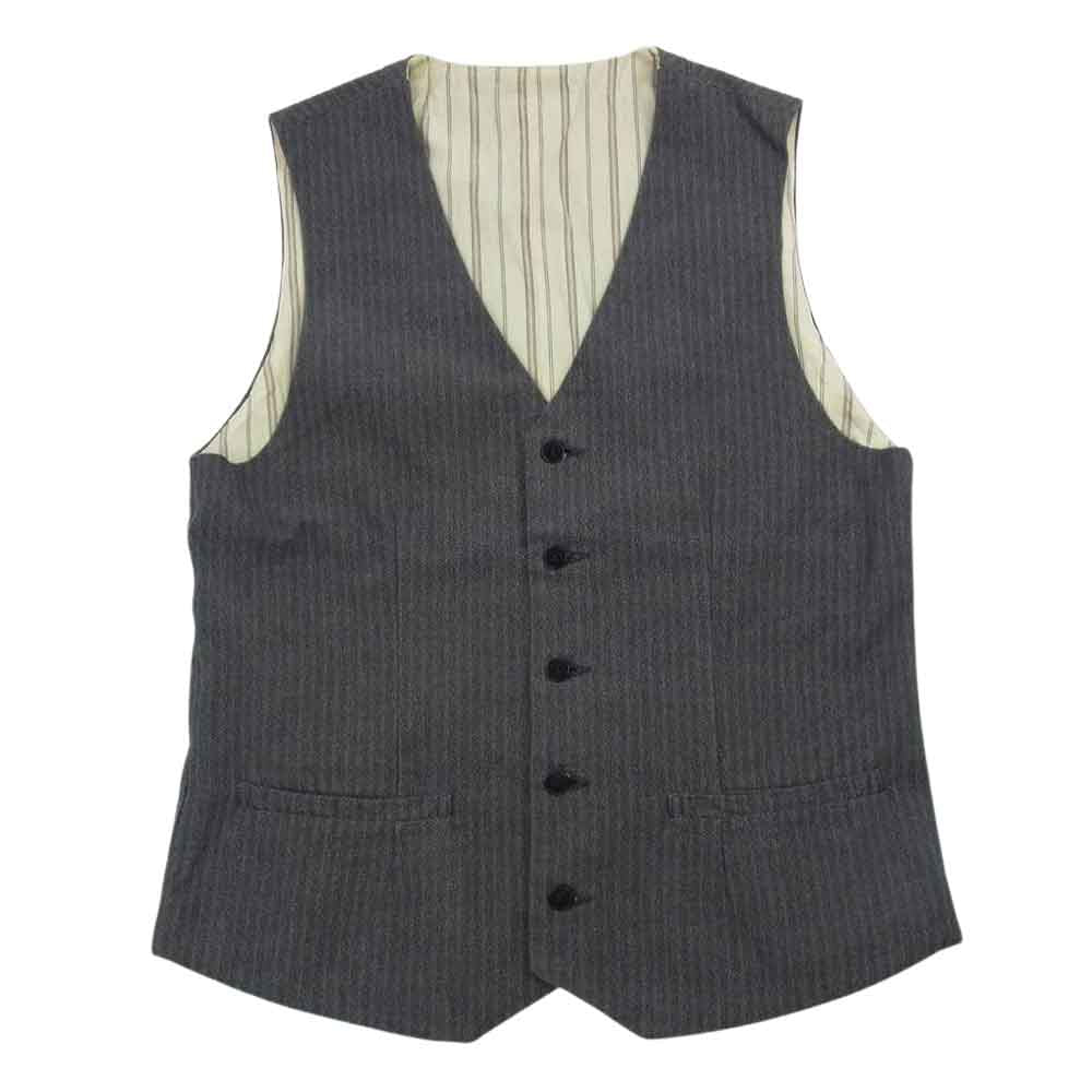 ORGUEIL オルゲイユ OR-4185/OR-4184/OR-1069 Classic Herringbone Jacket Trousers GILET クラッシックヘリンボーン トラウザー ジレ　セットアップ グレー系 38【美品】【中古】