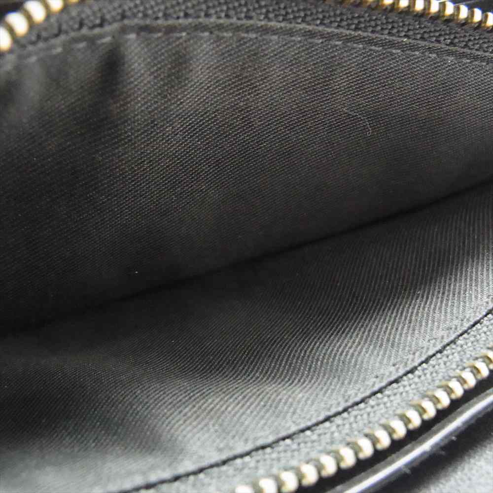 COACH コーチ ラウンド ジップ ロング ウォレット ブラック系 ネイビー系【中古】