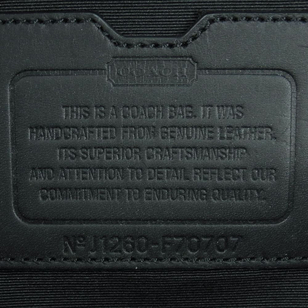 COACH コーチ J1260-F70707 ２WAY  レザー ショルダー バッグ ブラック系【中古】