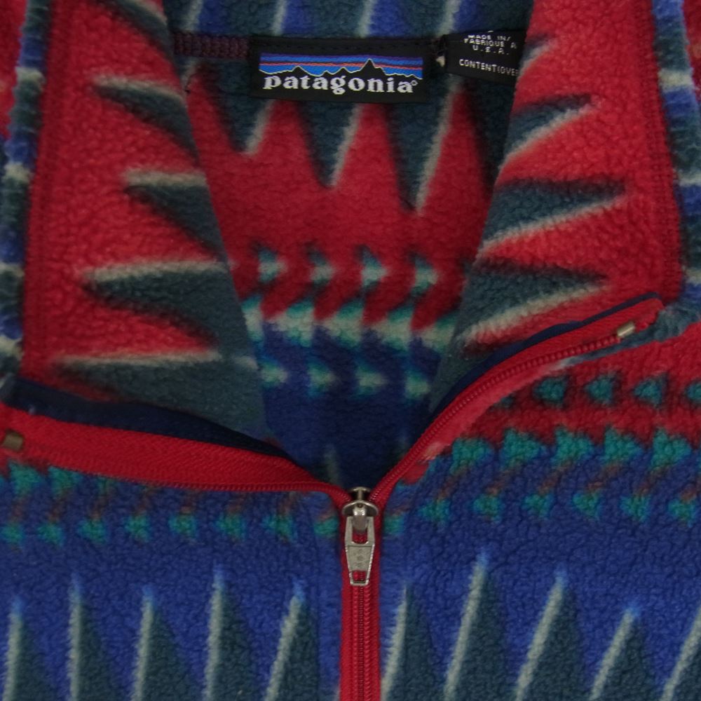 patagonia パタゴニア W766F 90s  ミネハハ ハーフジップ フリース USA製 マルチカラー系 XL【中古】