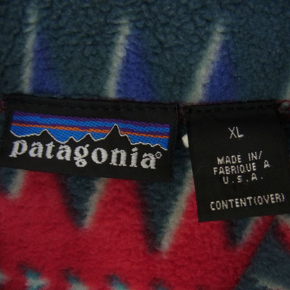 patagonia パタゴニア W766F 90s  ミネハハ ハーフジップ フリース USA製 マルチカラー系 XL【中古】