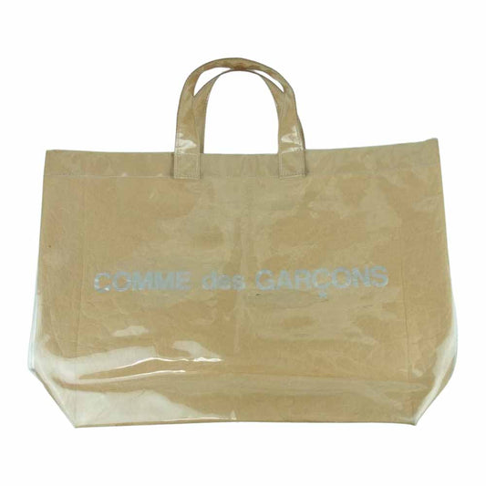 COMME des GARCONS コムデギャルソン GO-K 201 PVC KRAFT PAPER BAG 塩化ビニル ペーパー トート バッグ ライトブラウン系【中古】