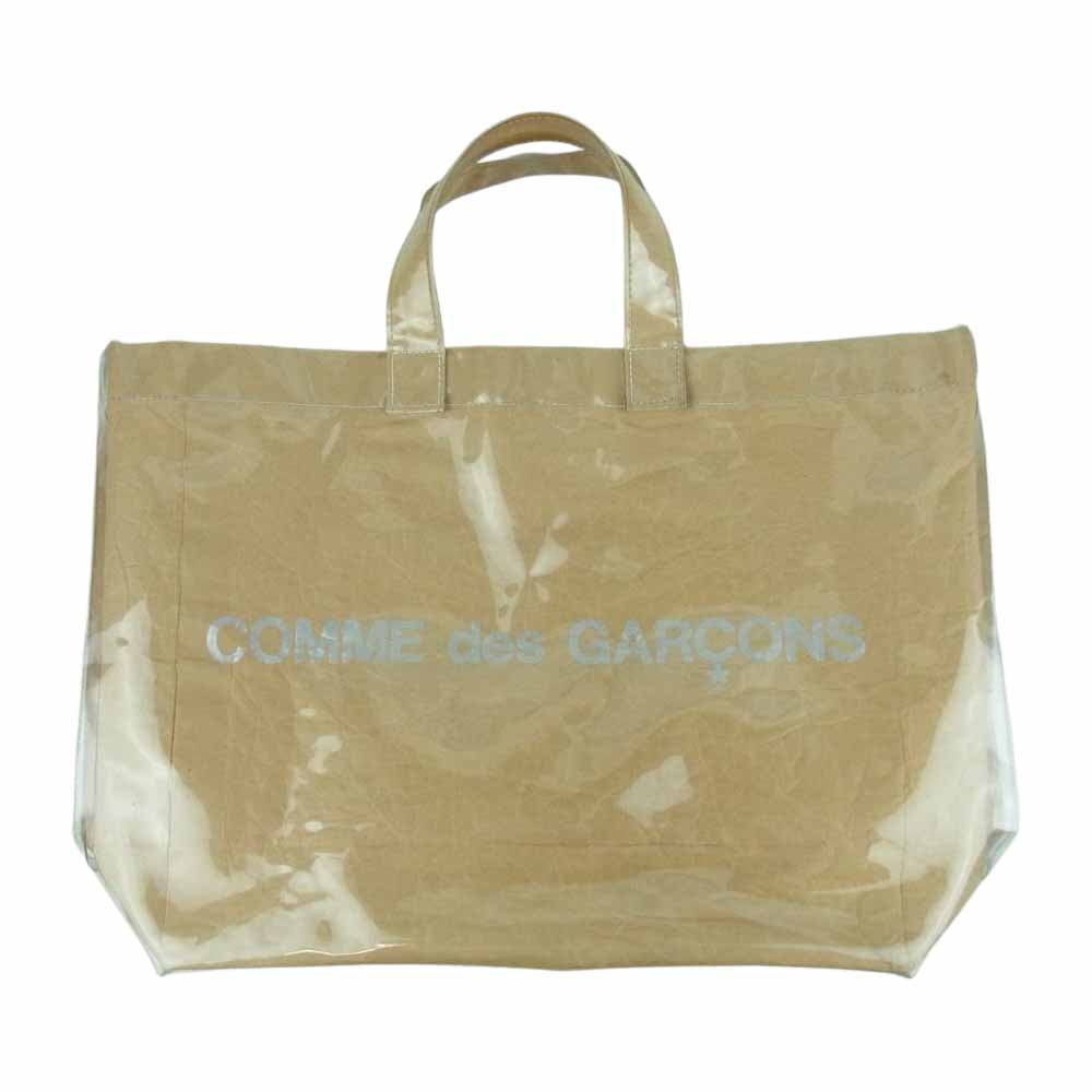 COMME des GARCONS コムデギャルソン GO-K 201 PVC KRAFT PAPER BAG 塩化ビニル ペーパー トート バッグ ライトブラウン系【中古】