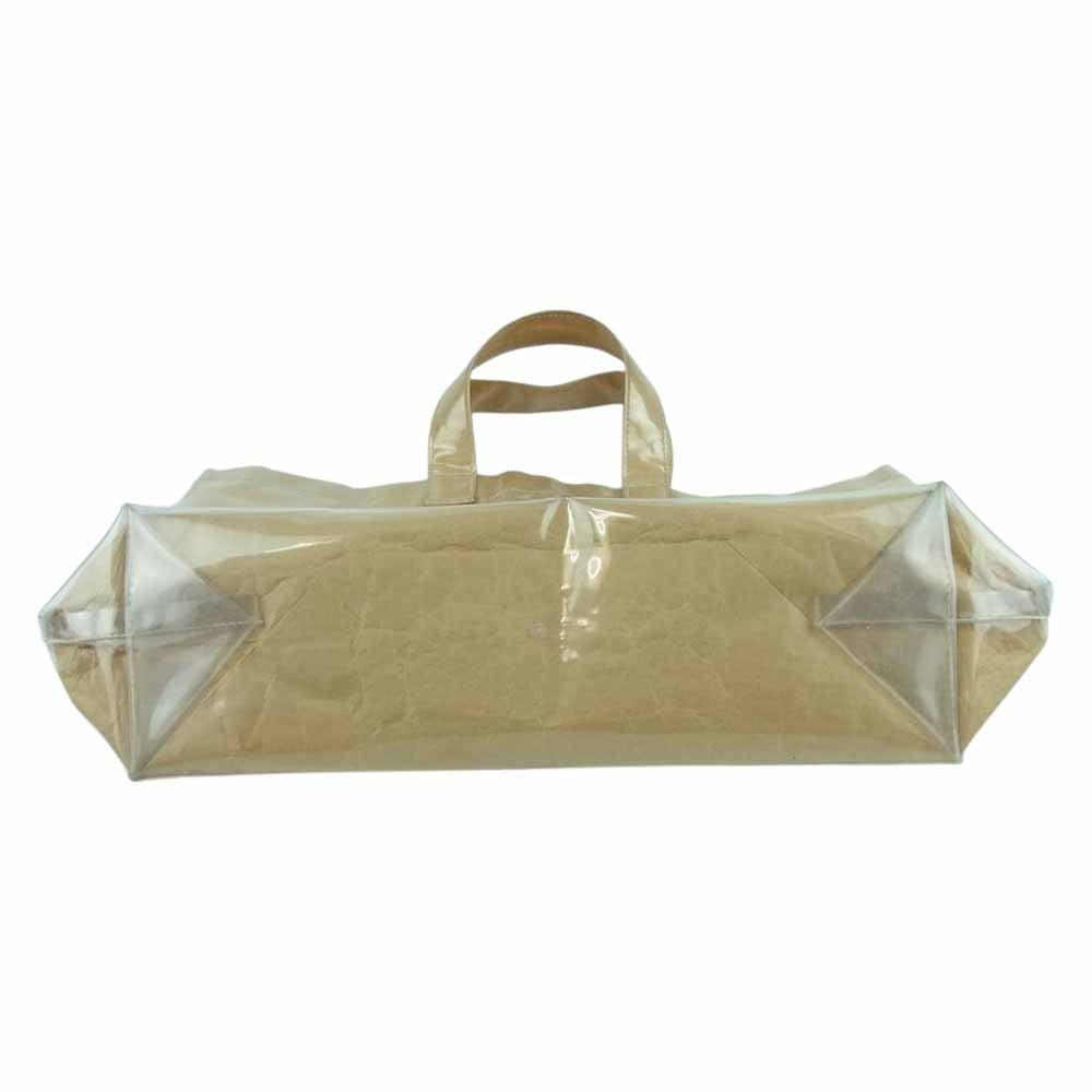 COMME des GARCONS コムデギャルソン GO-K 201 PVC KRAFT PAPER BAG 塩化ビニル ペーパー トート バッグ ライトブラウン系【中古】