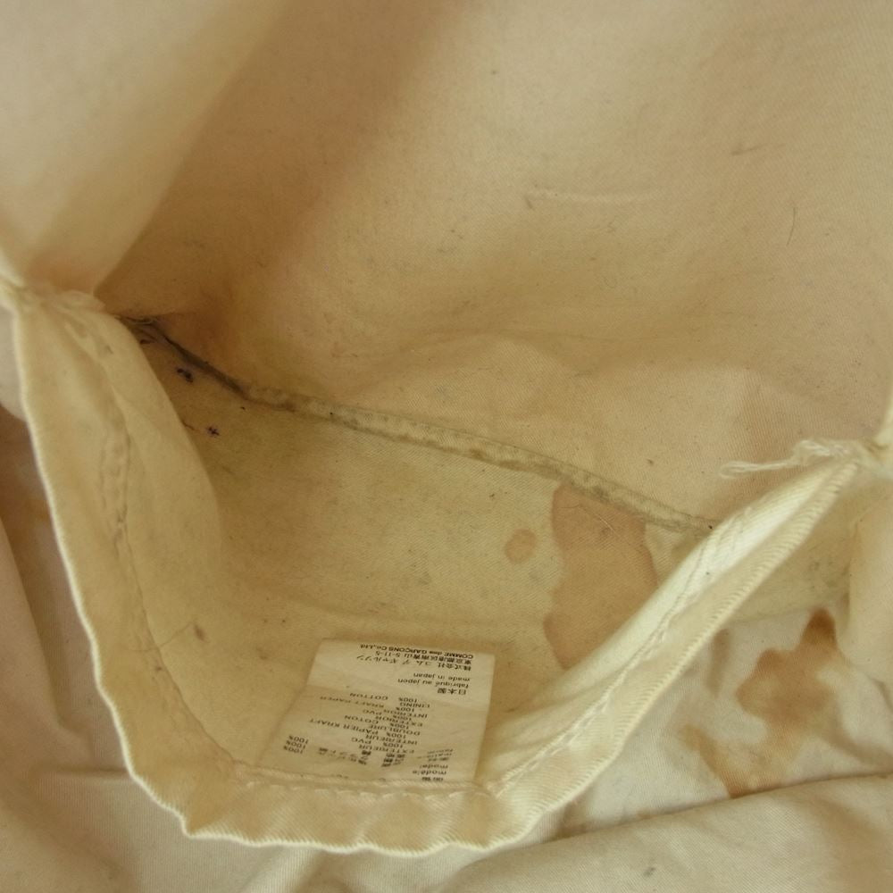 COMME des GARCONS コムデギャルソン GO-K 201 PVC KRAFT PAPER BAG 塩化ビニル ペーパー トート バッグ ライトブラウン系【中古】