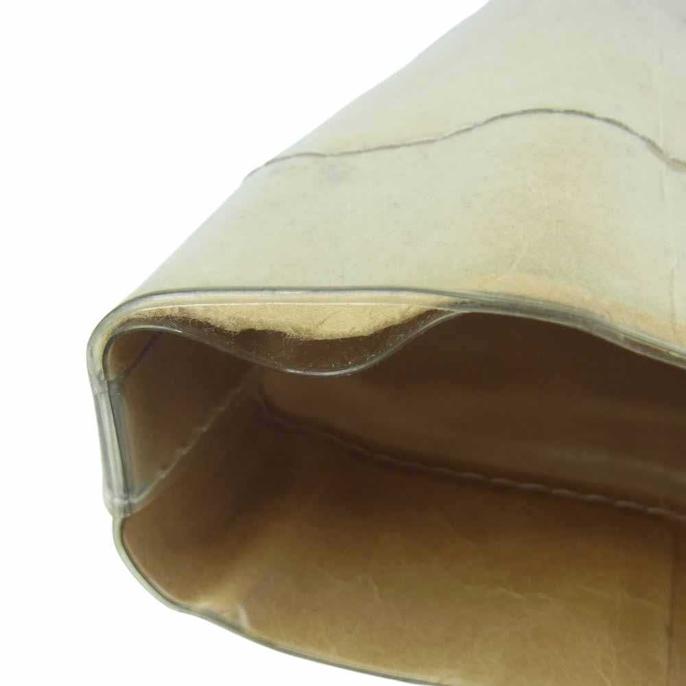 COMME des GARCONS コムデギャルソン GO-K 201 PVC KRAFT PAPER BAG 塩化ビニル ペーパー トート バッグ ライトブラウン系【中古】