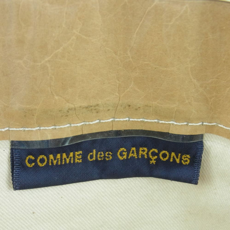 COMME des GARCONS コムデギャルソン GO-K 201 PVC KRAFT PAPER BAG 塩化ビニル ペーパー トート バッグ ライトブラウン系【中古】