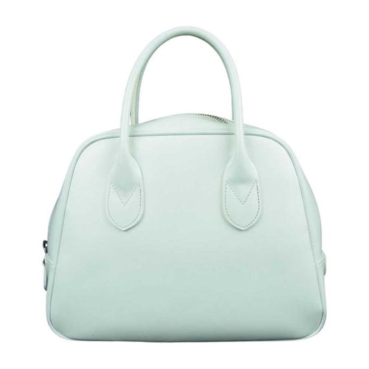 COMME des GARCONS コムデギャルソン OZ-K206 吉田カバン 台形ステアバッグ カウレザー ハンド バッグ ホワイト系【中古】