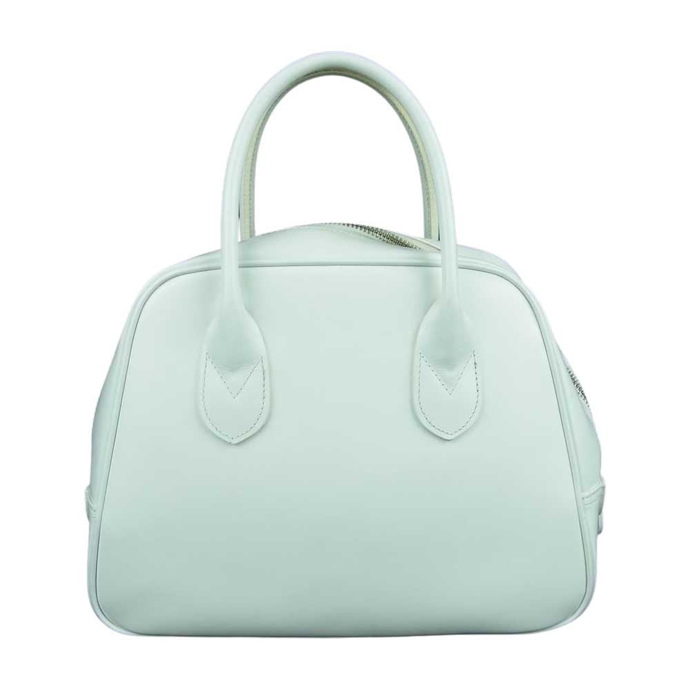 COMME des GARCONS コムデギャルソン OZ-K206 吉田カバン 台形ステアバッグ カウレザー ハンド バッグ ホワイト系【中古】