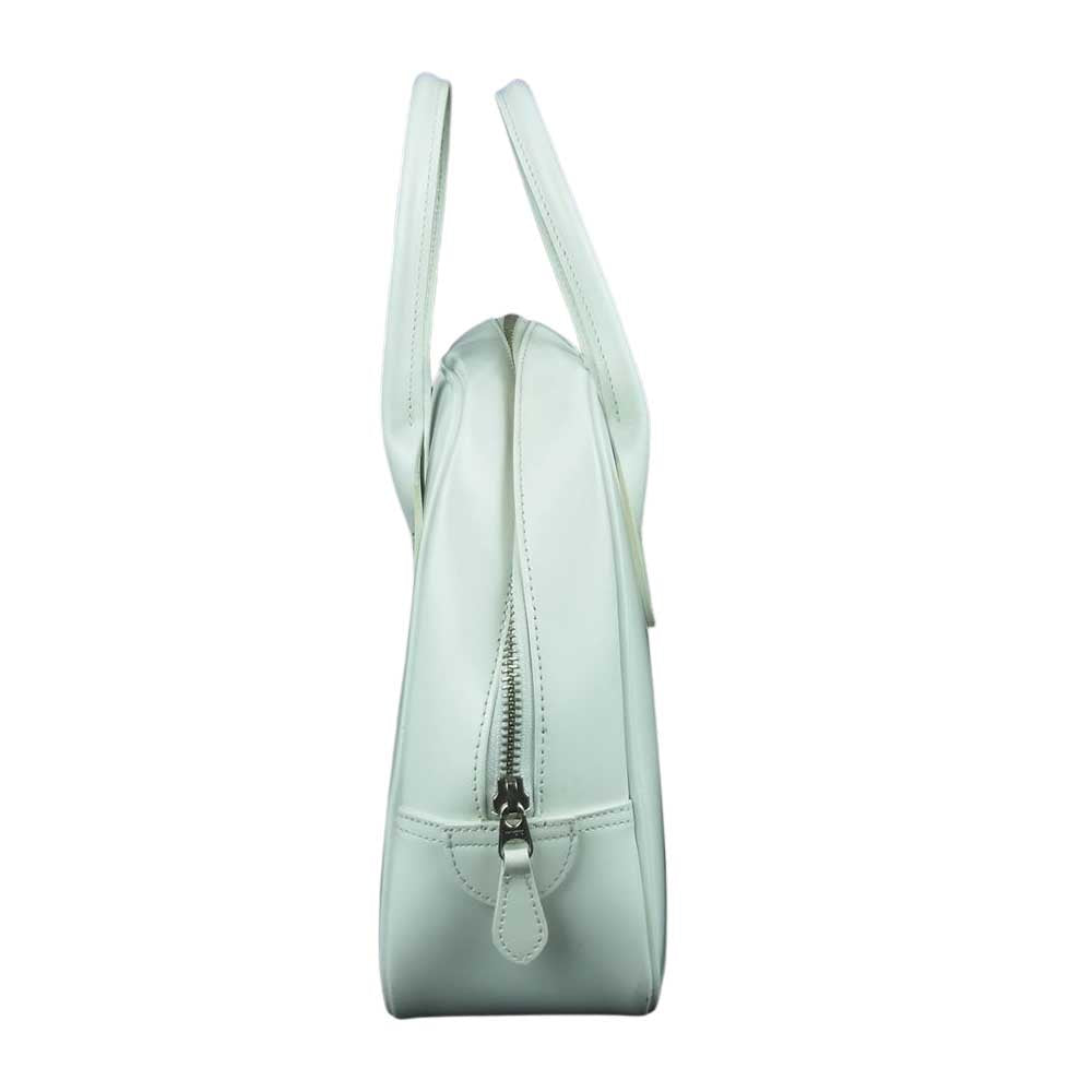 COMME des GARCONS コムデギャルソン OZ-K206 吉田カバン 台形ステアバッグ カウレザー ハンド バッグ ホワイト系【中古】