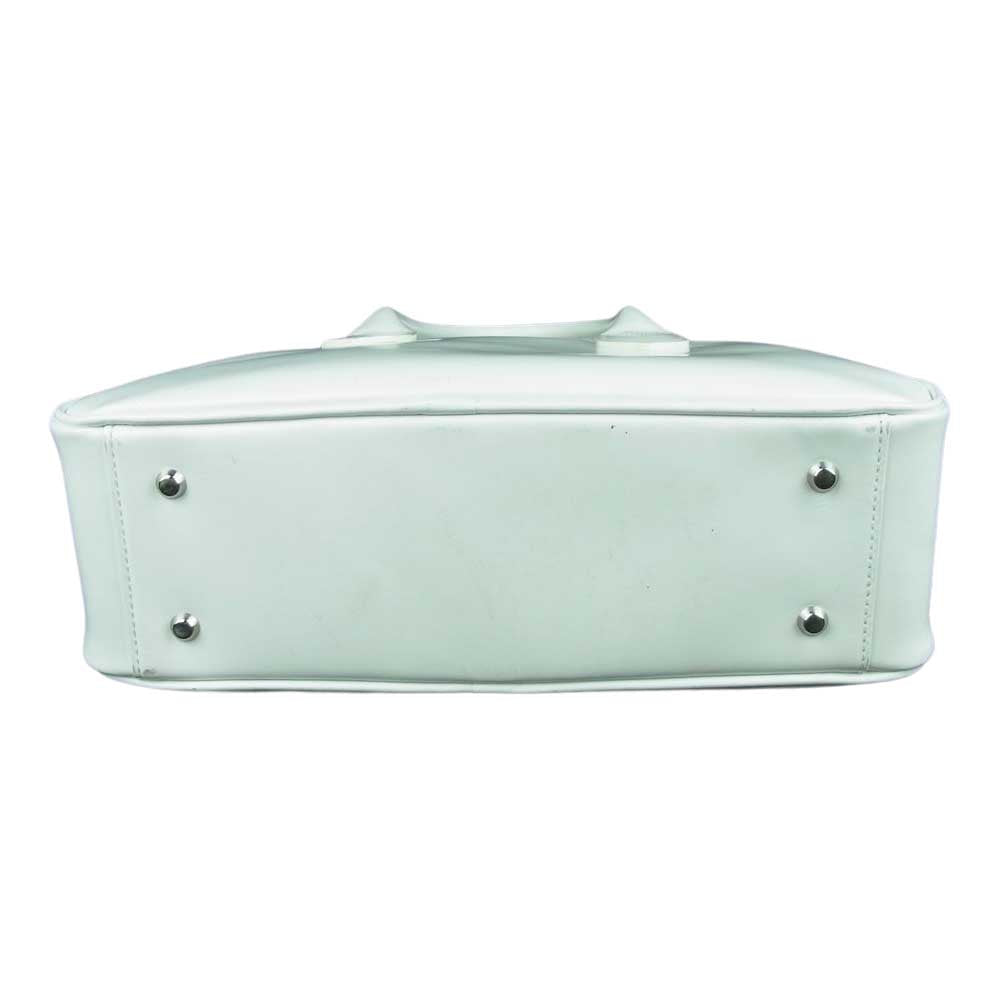 COMME des GARCONS コムデギャルソン OZ-K206 吉田カバン 台形ステアバッグ カウレザー ハンド バッグ ホワイト系【中古】