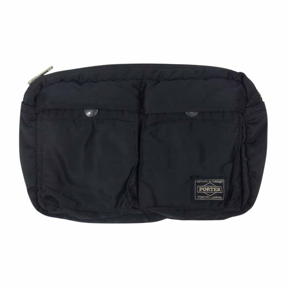 PORTER ポーター TANKER WEST BAG ウェストバック ボディバック ブラック系【中古】