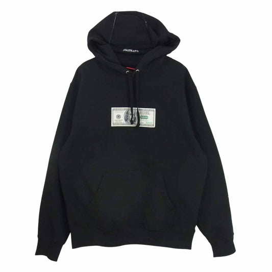 Supreme シュプリーム 20AW Franklin Hooded Sweatshirt フランクリン ドル プリント フーデッド スウェット プルオーバー パーカー ブラック系 S【中古】
